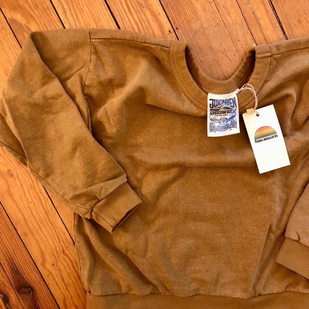 Jungmaven Laguna Cropped Sweatshirt NWT - Copper